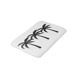 Tropical Palm Trees Bath Mat