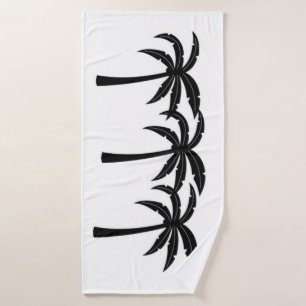 Tropical Palm Trees Bath Towel
