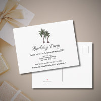 Tropical Palm Trees Beach 30th Birthday Party