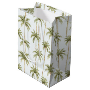 Tropical Palm Trees Birthday Medium Gift Bag