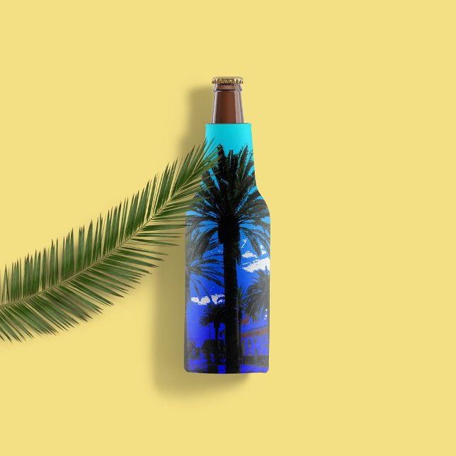Tropical Palm Trees Bottle Cooler (Creator Uploaded)