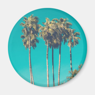 Tropical Palm Trees California Retro Vibe Magnet