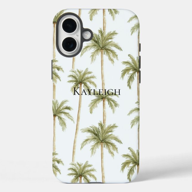 Tropical Palm Trees Case-Mate iPhone Case (Back)