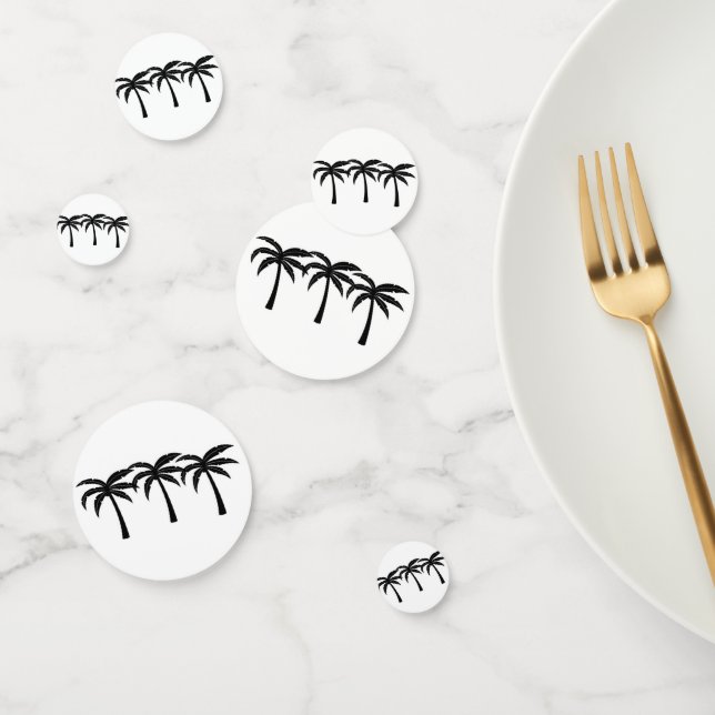 Tropical Palm Trees Confetti (Group)