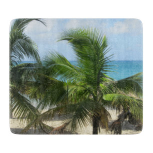 Tropical Palm Trees Cutting Board