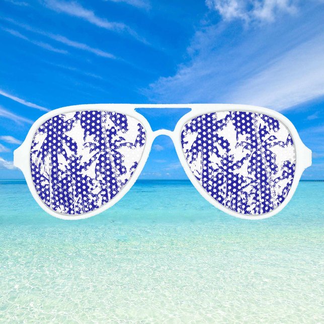 Tropical Palm Trees Design. Aviator Sunglasses (Creator Uploaded)