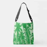 Tropical Palm Trees Design in Green Shades