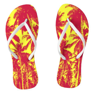 Tropical Palm Trees Design Jandals