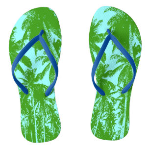 Tropical Palm Trees Design Jandals