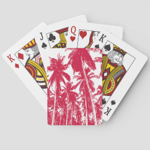 Tropical Palm Trees Design. Playing Cards