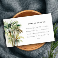 Tropical Palm Trees Display Shower Baby Shower