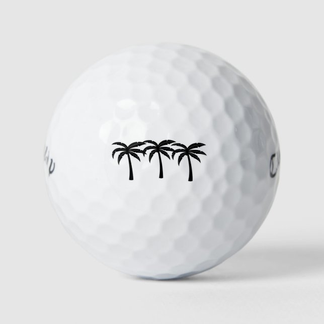 Tropical Palm Trees Golf Balls (Front)