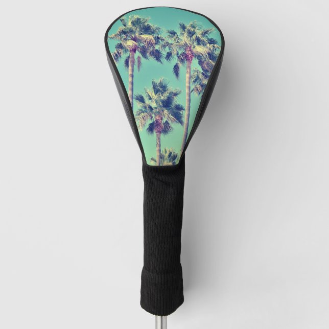 Tropical Palm Trees Golf Head Cover (Front)