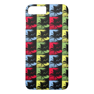 Tropical Palm Trees in Posterised Pattern Case-Mate iPhone Case
