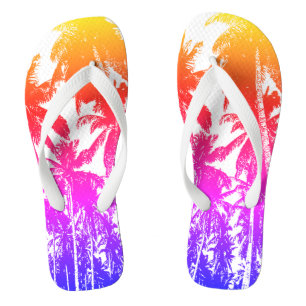 Tropical Palm Trees Jandals