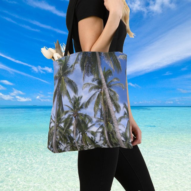 Tropical Palm Trees. Ladies Tote Bag (Tropical palm trees shoulder bag)