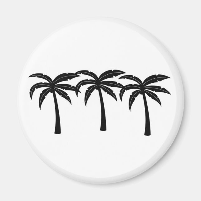 Tropical Palm Trees Magnet (Front)