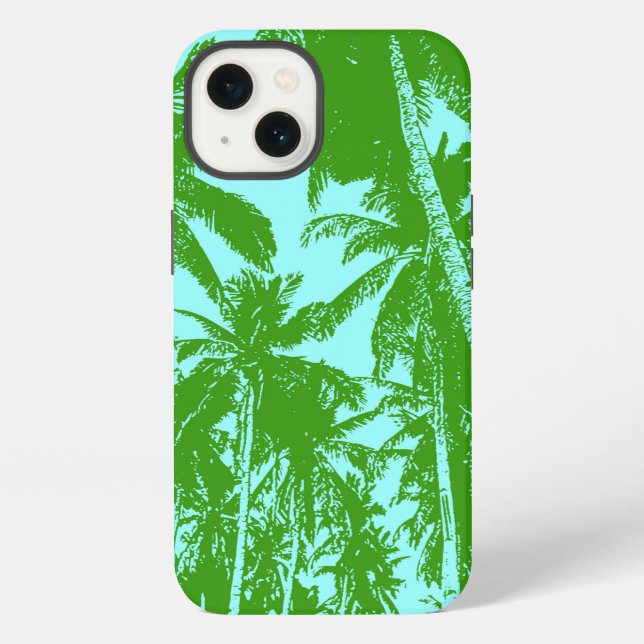 Tropical Palm Trees Pattern Cell Phone Case (Back)