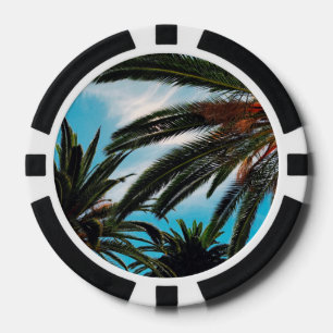 Tropical Palm Trees Poker Chips
