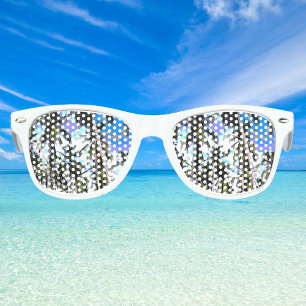 Tropical Palm Trees Retro Sunglasses