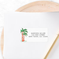 Tropical Palm Trees Return Address