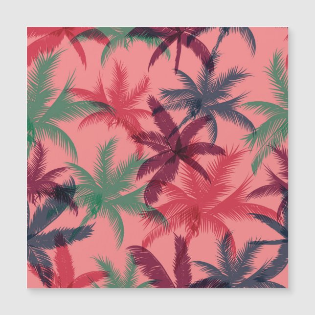 Tropical Palm Trees: Seamless Pattern (Front)