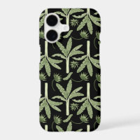Tropical palm trees seamless pattern