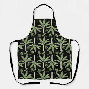 Tropical palm trees seamless pattern apron