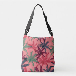 Tropical Palm Trees: Seamless Pattern Crossbody Bag