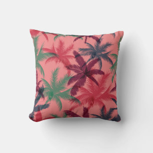 Tropical Palm Trees: Seamless Pattern Cushion