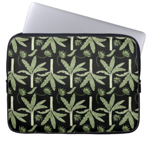 Tropical palm trees seamless pattern laptop sleeve