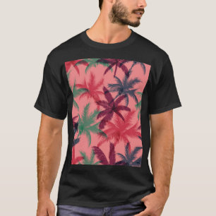 Tropical Palm Trees: Seamless Pattern T-Shirt