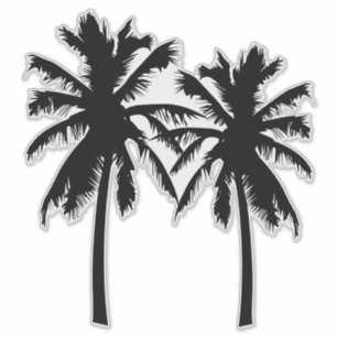 Tropical Palm Trees Silhouette