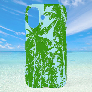 Tropical Palm Trees Silhouetted iPhone 16 Case
