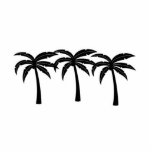 Tropical Palm Trees Standing Photo Sculpture<br><div class="desc">Tropical Palm Trees</div>