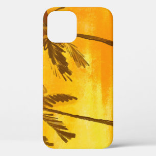 Tropical Palm Trees Summer Background iPhone 12 Case