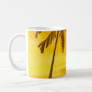 Tropical Palm Trees Summer Background Coffee Mug