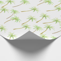 Tropical Palm Trees Watercolor