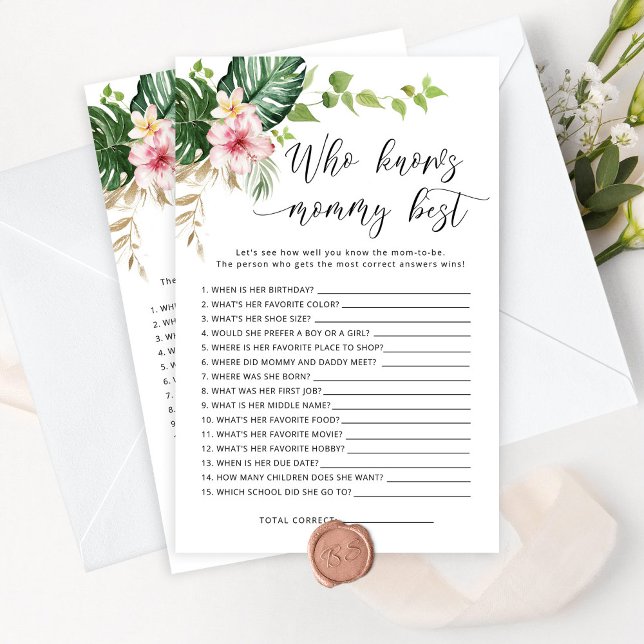 Tropical palm who knows mummy best game (Creator Uploaded)