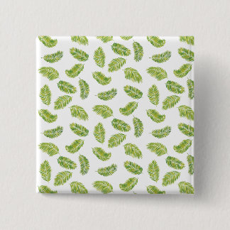 Tropical palms 15 cm square badge