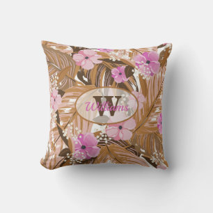 Tropical Palms and Plants Cushion