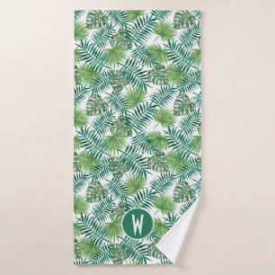 Tropical Palms Bath Towels