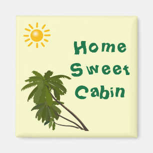 Tropical Palms Cabin Door Marker Magnet