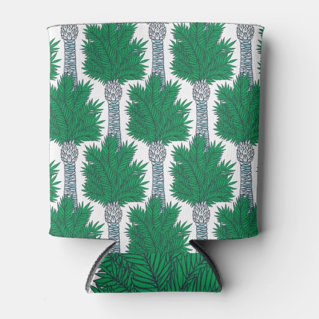 Tropical Palms: Exotic Seamless Pattern Can Cooler (Front)