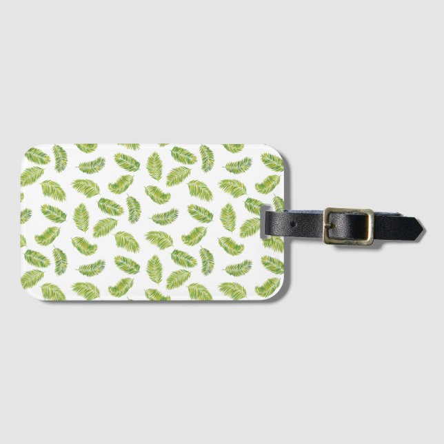 Tropical Palms Luggage Tag (Front Horizontal)