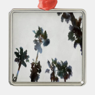 Tropical Palms Metal Tree Decoration