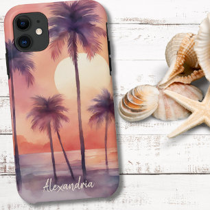 Tropical Palms Monogram Case-Mate iPhone Case