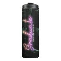 Tropical Palms Neon Lights | Monogram Graduate