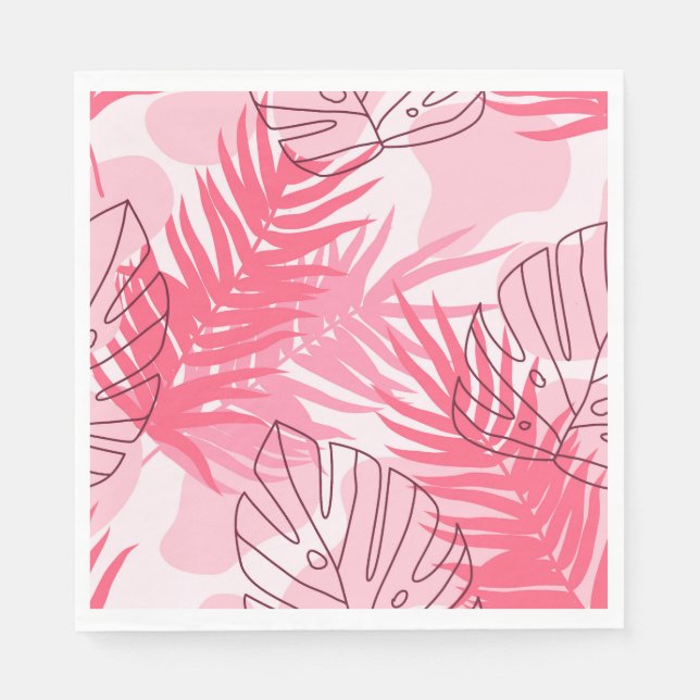 Tropical Palms Paper Napkins (Front)