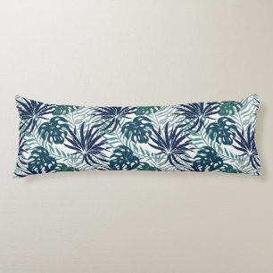 Tropical Palms Print Body Pillow